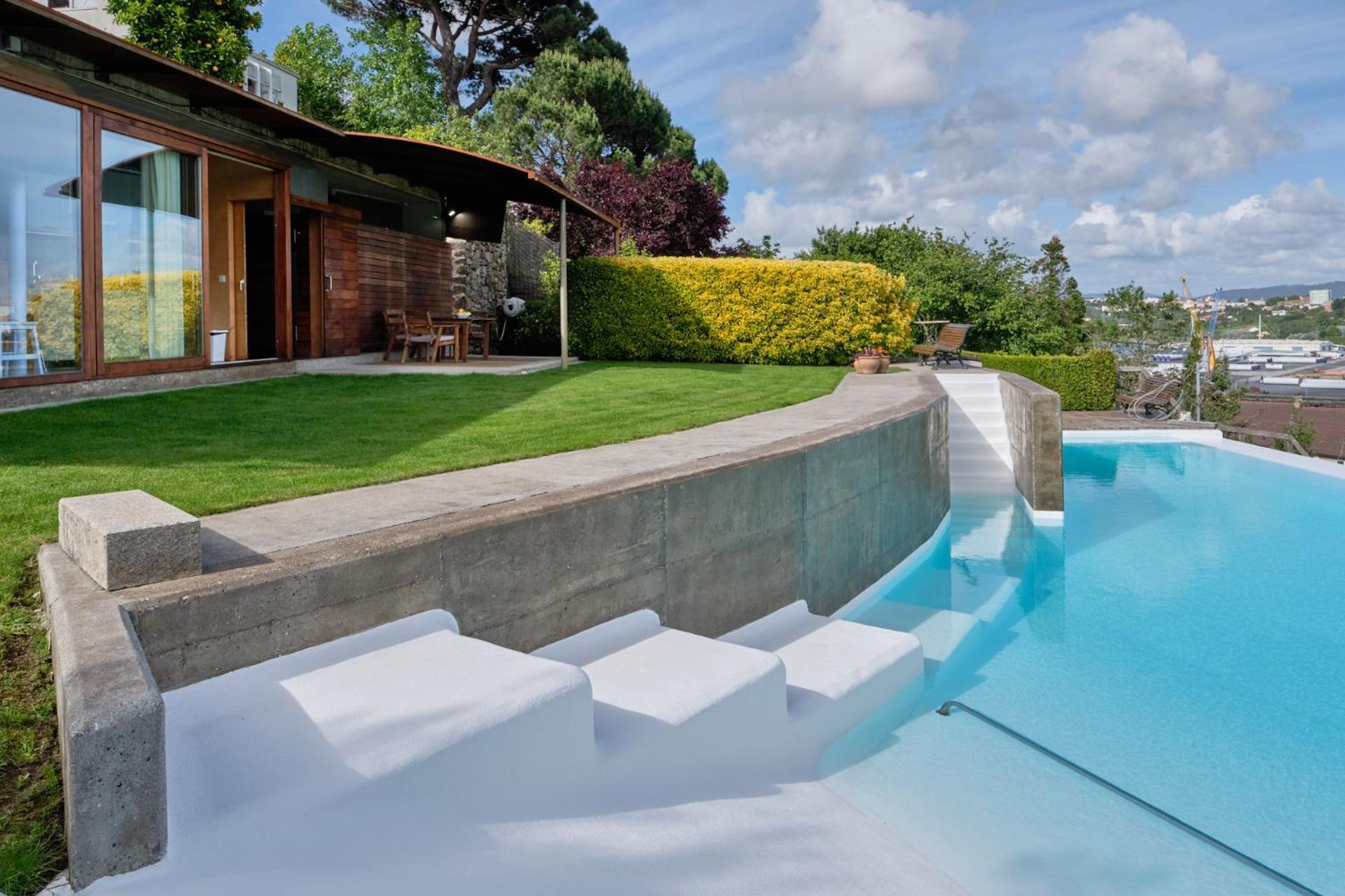 Apartamento Con Piscina Y Excelentes Vistas Феррол Экстерьер фото